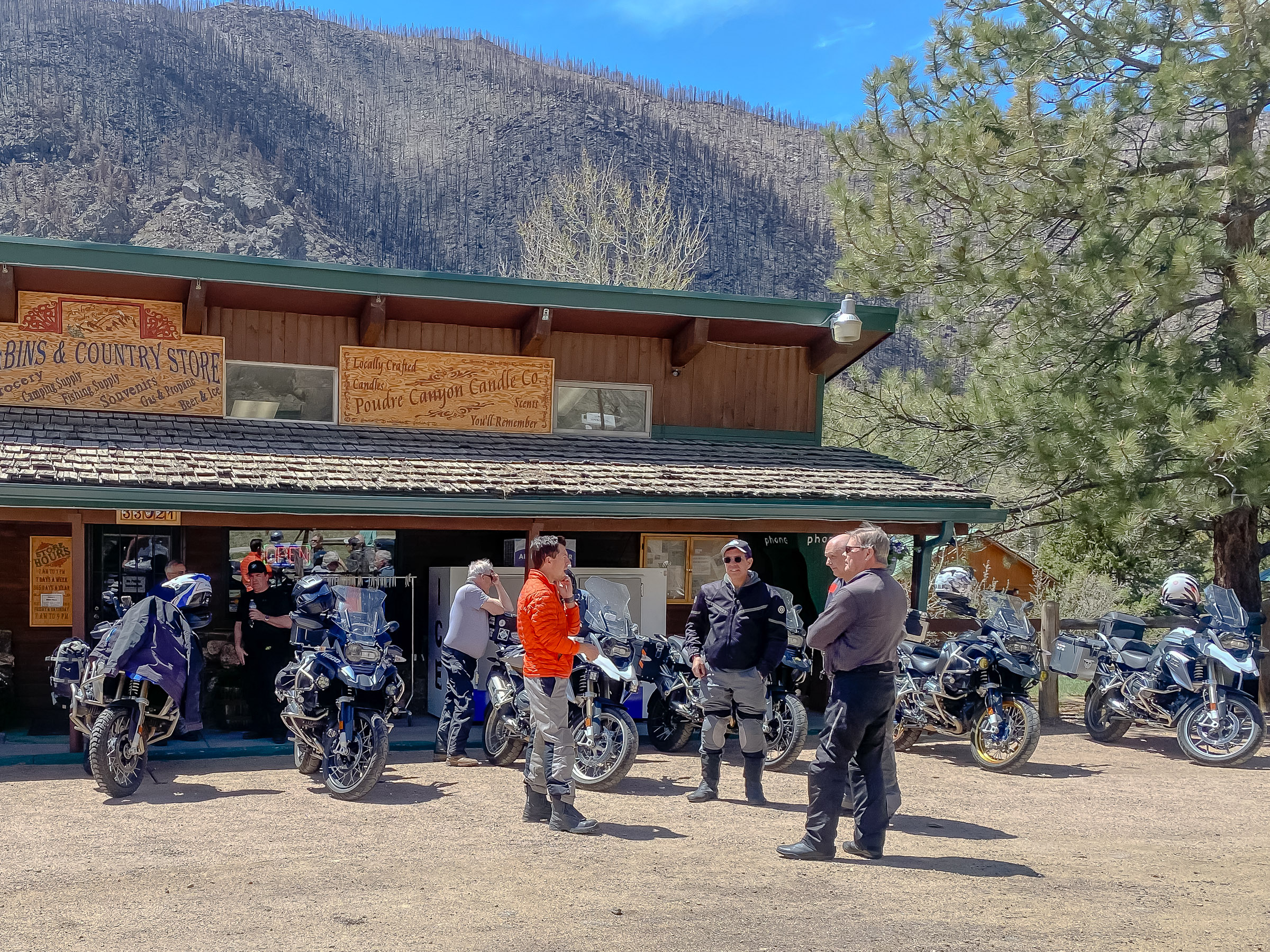 We had a great day of riding around Horse Tooth Reservoir, through Masonville, up Buckhorn road over Rist Canyon and along 14 / Poudre Canyon for a total of 77 miles.