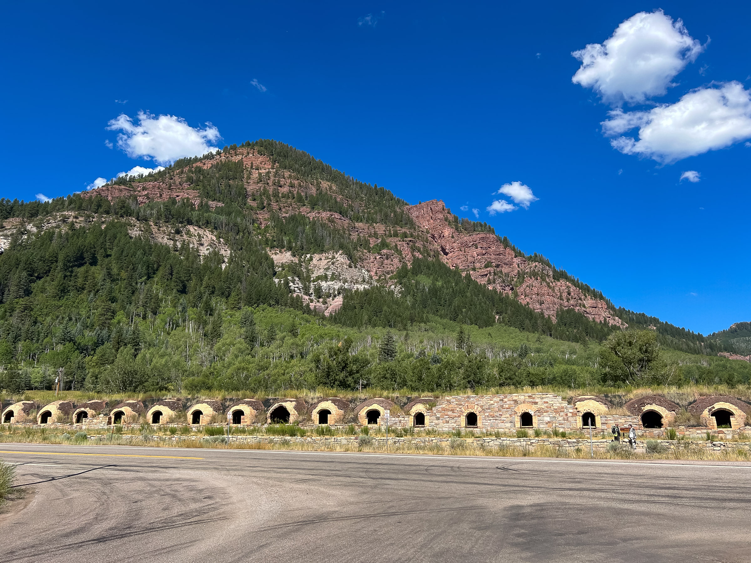 Remaining coke ovens built in 1899  by the Colorado Fuel and Iron Company. The ovens burned impurities out of the coal (2400 deg) so it could be used to make steel.